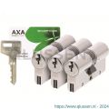 AXA dubbele veiligheidscilinder set 3 stuks gelijksluitend Xtreme Security 30-30 7261-00-08/G3