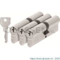 AXA dubbele veiligheidscilinder set 3 stuks gelijksluitend Security verlengd 45-50 7211-34-08/G3