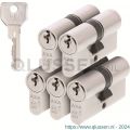 AXA dubbele veiligheidscilinder set 5 stuks gelijksluitend Security 30-30 7211-00-08/G5