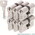 AXA dubbele veiligheidscilinder set 6 stuks gelijksluitend Security 30-30 7211-00-08/G6