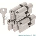 AXA dubbele veiligheidscilinder set 5 stuks gelijksluitend Security verlengd 30-45 7211-03-08/G5