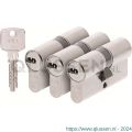 AXA dubbele veiligheidscilinder set 3 stuks gelijksluitend Comfort Security 30-30 7231-00-08/G3