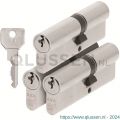 AXA dubbele veiligheidscilinder set 3 stuks gelijksluitend Security verlengd 40-55 7211-25-08/G3