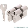 AXA dubbele veiligheidscilinder set 2 stuks gelijksluitend Security 30-30 7211-00-08/BL2
