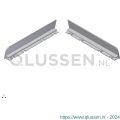 AluArt waterslagprofiel stel kopschotjes links en rechts profiel 140 mm aluminium brute AL067140