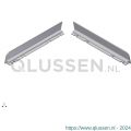 AluArt waterslagprofiel stel kopschotjes links en rechts profiel 160 mm aluminium brute AL067160