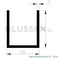 AluArt U-profiel 30x26x30x2 mm L 3000 mm per 2 stuks aluminium onbewerkt AL098346