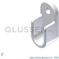 AluArt kastroede open steun wit 30x14 mm 20 stuks kunststof AL110006