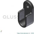 AluArt kastroede open steun zwart 30x14 mm 20 stuks kunststof AL110008