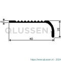 AluArt trapkant MX3 40x15 mm L 1000 mm set 6 stuks 8713329938061 aluminium geanodiseerd bronskleurig AL221341