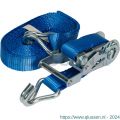 Konvox spanband 25 mm ratel 909 haak 1002 5 m LC 750 daN blauw