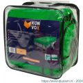 Konvox aanhangwagennet fijnmazig met elastiek 200x300 cm groen LAZE1400-2228