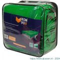 Konvox aanhangwagennet fijnmazig met elastiek 200x400 cm groen LAZE1400-2233