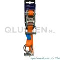 Konvox Smartlok Systeem spanband 25 mm ratel 909 fitting 5018 LC 750 daN 1m oranje LAZE1001-0664
