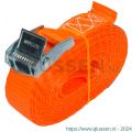 Konvox spanband 25 mm klemgesp 804 LC 250 daN 25 mm 4 m oranje LAZE1400-4605