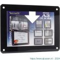 Nedco Display presentatiemiddel raamkaarthouder PVC zwart kader A3 24300501