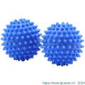 Nedco wasmachine-droger wasdrogerballen blauw per 2 stuks 60804054
