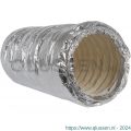 Nedco ventilatiebuis flexibele geluiddempend aluminium afvoerslang 203 mm lengte 0,5 m 61101437