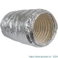 Nedco ventilatiebuis flexibele geluiddempend aluminium afvoerslang 254 mm lengte 1 m 61101737