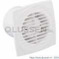 Eurovent ventilator axiaal badkamer-keukenventilator DTH 150 ABS kunststof wit 61901800