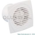 Eurovent ventilator axiaal badkamer-keukenventilator DVT 150 ABS kunststof wit 61901900