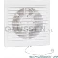Eurovent ventilator axiaal badkamer-toiletventilator SVT 100 ABS kunststof wit 61906800