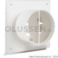 Nedco ventilatie kunststof buitenrooster Eco met diameter 150 mm wit 62504600