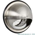 Nedco ventilatie RVS bolrooster diameter 100 mm met grofmazig gaas 62601011
