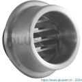 Nedco ventilatie buitenrooster kraag model diameter 100 mm RVS 62604211