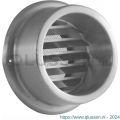 Nedco ventilatie buitenrooster kraag model diameter 150 mm RVS 62604411
