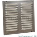 Nedco ventilatie kaderrooster 250x250 mm aluminium aluminium RAL 9006 62908807