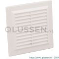 Nedco ventilatie schoepenrooster 250x250 mm PS kunststof wit 63002200