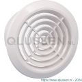 Nedco ventilatierooster rond diameter 125 mm De Luxe wit 64802400S