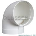 Nedco ventilatiebuis rond kunststof bocht Eco met diameter 125 mm 90 graden 65901700