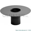 Nedco rookgasafvoer zwart staal 2 mm 200 mm afdekplaat met nisbus 20 cm 68757701