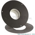 Nedco pelletkachel toebehoren diameter 80 mm nisbus met afdekplaat zwart 68762301