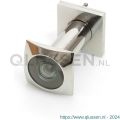 Dulimex DX DRS 220B deurspion vierkant model 200 graden diameter 16 mm deurdikte 40-65 mm met afsluitklepje massief messing verchroomd 0120.100.0220