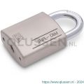 Dulimex DX HSPRO 40 O SE hangslot DX PRO-line 40 mm verschillend sluitend open beugel 3 sleutels en security card zilver 0182.600.0040