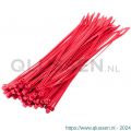 Dulimex DX 85100-25 kabelbundelband nylon 6.6 rood 2,5x100 mm 9.805100025