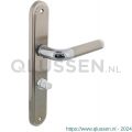 Intersteel Living 1683 deurkruk Agatha op langschild WC 63/8 mm chroom-nikkel mat 0016.168365