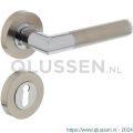Intersteel Living 1693 deurkruk Bastian op rond rozet 7 mm nokken met sleutelgat plaatje chroom-nikkel mat 0016.169303