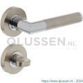 Intersteel Living 1693 deurkruk Bastian op rond rozet met WC 7 mm chroom-nikkel mat 0016.169309