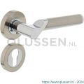 Intersteel Living 1701 deurkruk Casper op rond rozet 7 mm nokken met profielcilindergat plaatje chroom-nikkel mat 0016.170105