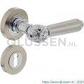 Intersteel Living 1716 deurkruk Julietta op rond rozet 7 mm nokken met sleutelgat plaatje chroom-nikkel mat 0016.171603