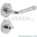 Intersteel Living 1725 deurkruk Emily op rond rozet 7 mm nokken met WC 8 mm chroom 0016.172510