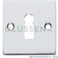 Intersteel Living 3184 sleutelplaatje met nokken vierkant 55x55x8 mm messing verchroomd 0016.318416