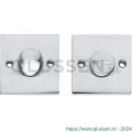 Intersteel Living 3184 WC-sluiting 8 mm met nokken vierkant 55x55x8 mm messing chroom mat 0017.318460