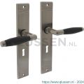 Intersteel Living 0238 deurkruk Ton basic met schild groef 235x43x5 mm sleutelgat 56 mm mat nikkel 0019.023824