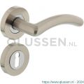 Intersteel Living 1699 deurkruk 1699 Marieke op rond rozet 7 mm nokken met sleutelgat plaatje nikkel mat 0019.169903