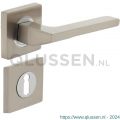 Intersteel Living 1715 deurkruk 1715 Ben op vierkant rozet 7 mm nokken met sleutelgat plaatje chroom-nikkel mat 0019.171503